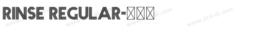 Rinse Regular字体转换